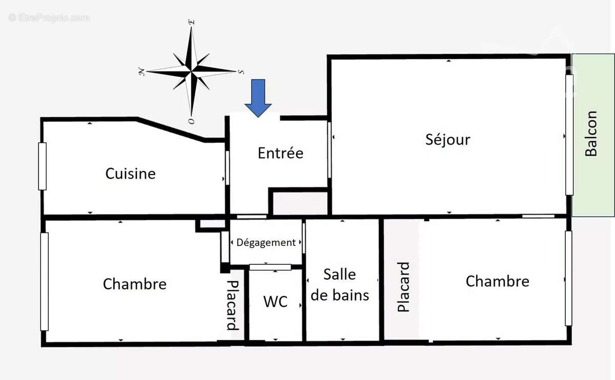 Appartement à BOIS-COLOMBES