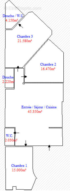 Appartement à PARIS-18E