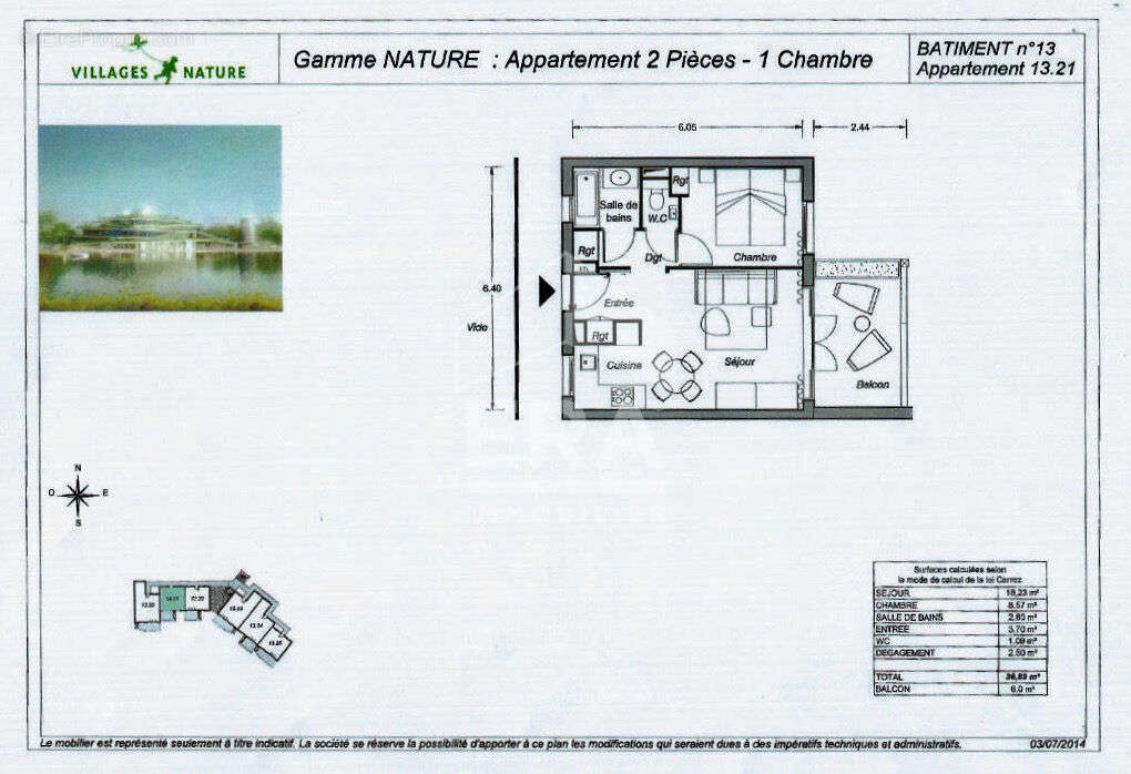 Appartement à BAILLY-ROMAINVILLIERS