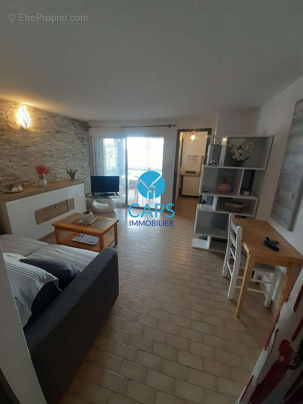 salon/séjour - Appartement à AGDE