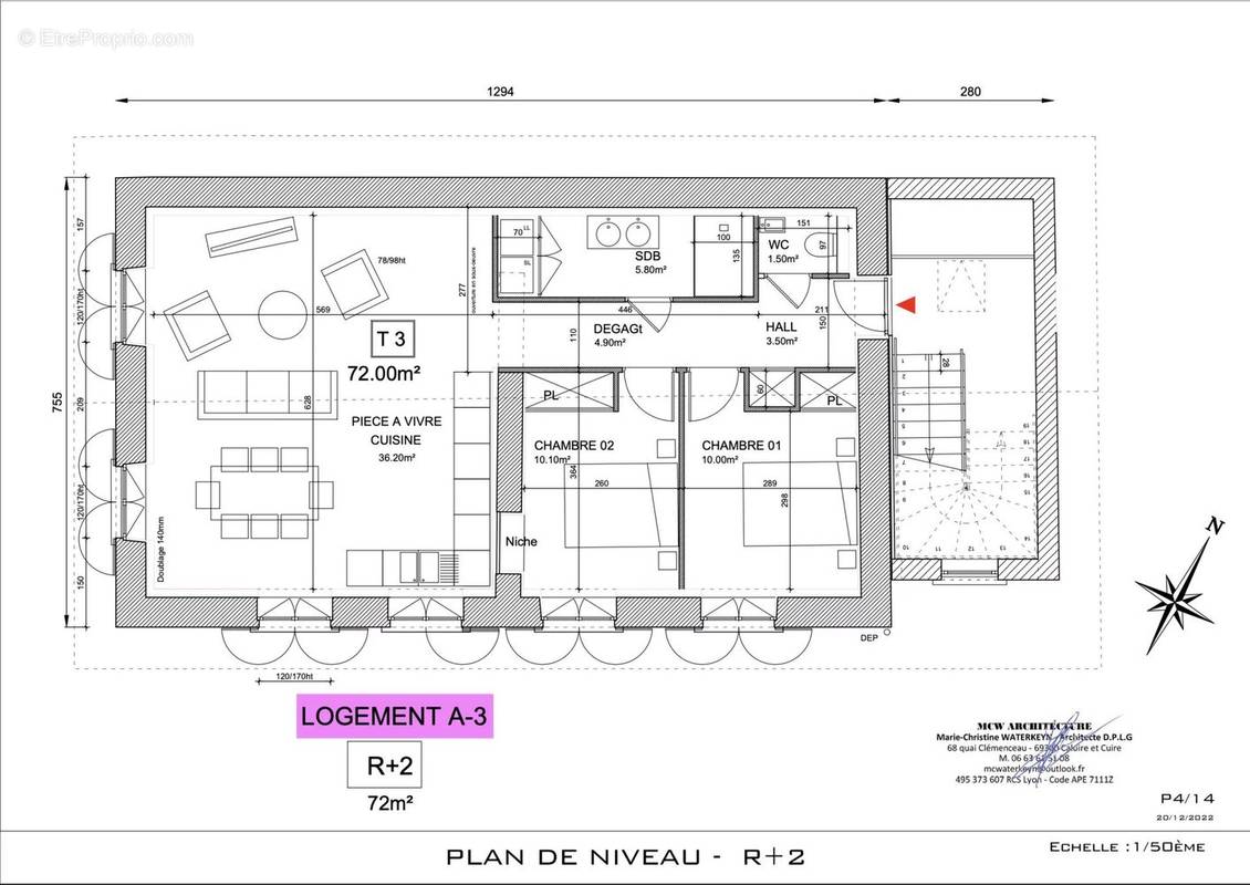 Appartement à FRANCHEVILLE