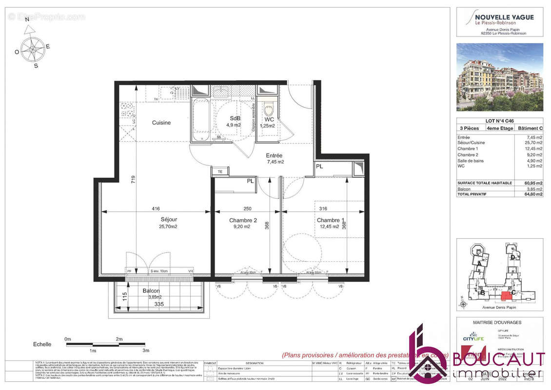 Appartement à LE PLESSIS-ROBINSON