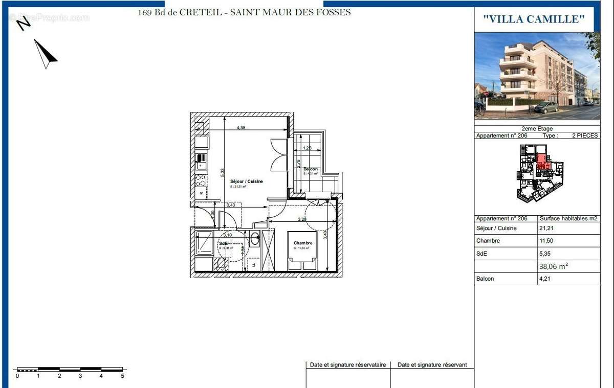 Appartement à SAINT-MAUR-DES-FOSSES