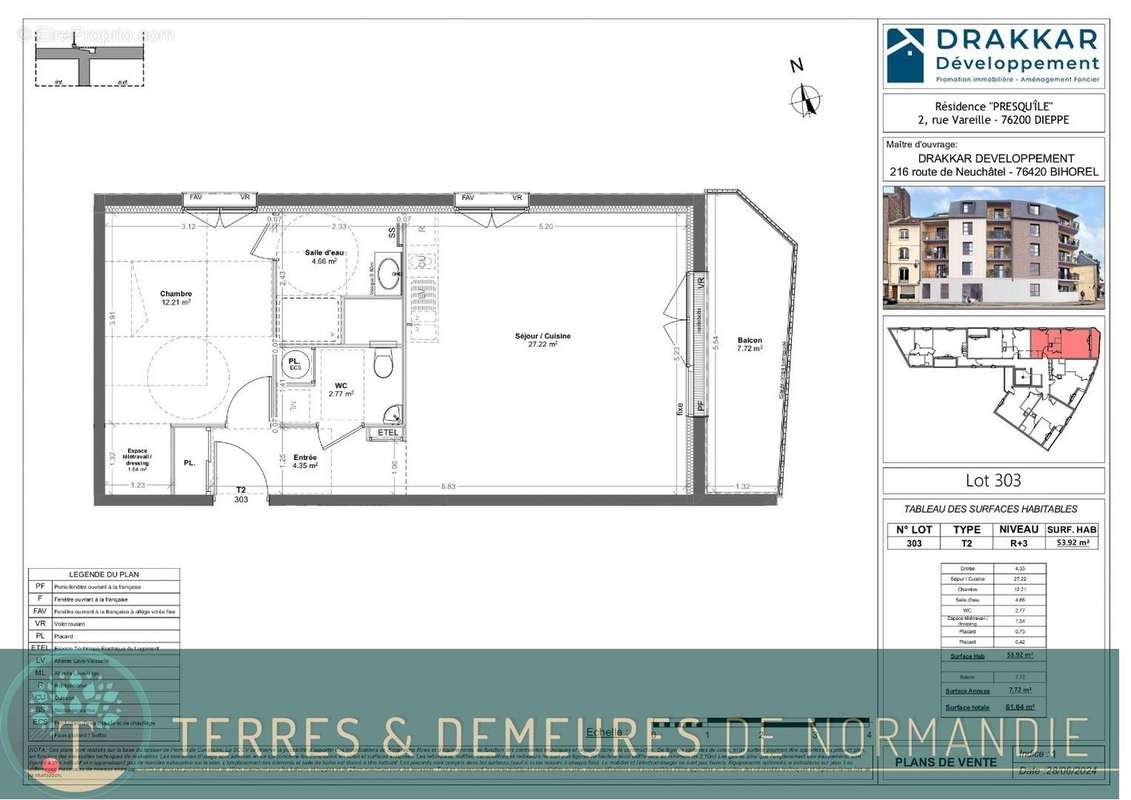 Appartement à DIEPPE