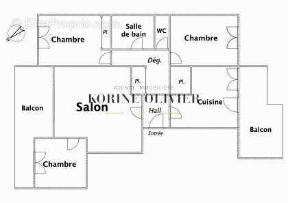 Appartement à MARSEILLE-5E