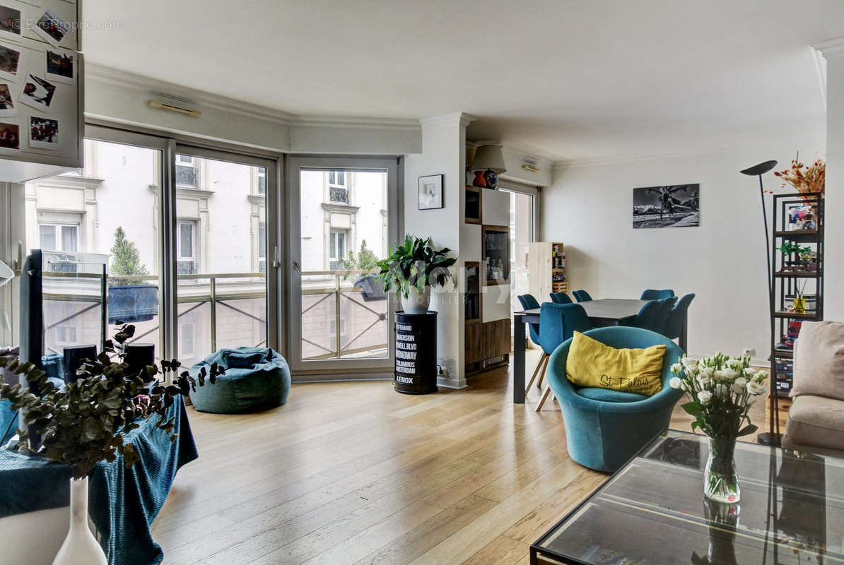 Pièce de vie  - Appartement à LEVALLOIS-PERRET