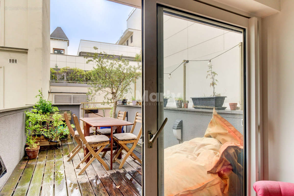 Terrasse - Appartement à LEVALLOIS-PERRET