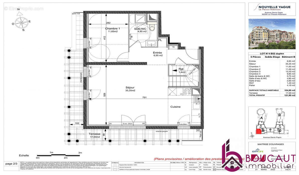 Appartement à LE PLESSIS-ROBINSON