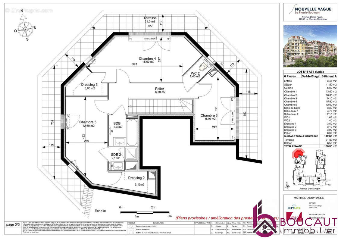 Appartement à LE PLESSIS-ROBINSON