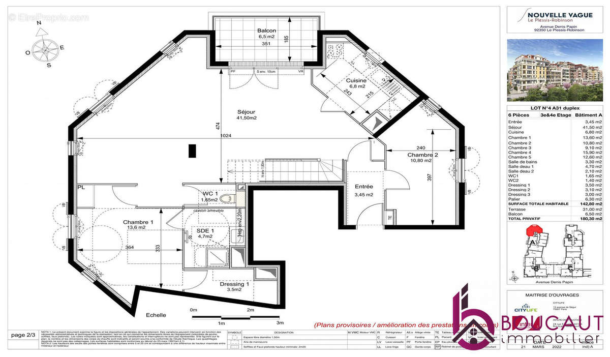 Appartement à LE PLESSIS-ROBINSON