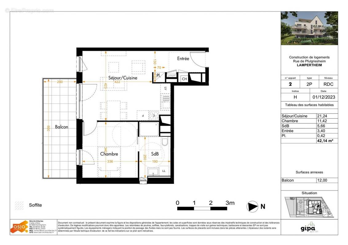 Appartement à LAMPERTHEIM