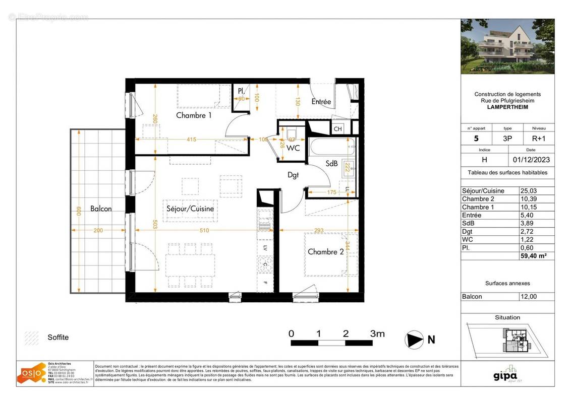 Appartement à LAMPERTHEIM