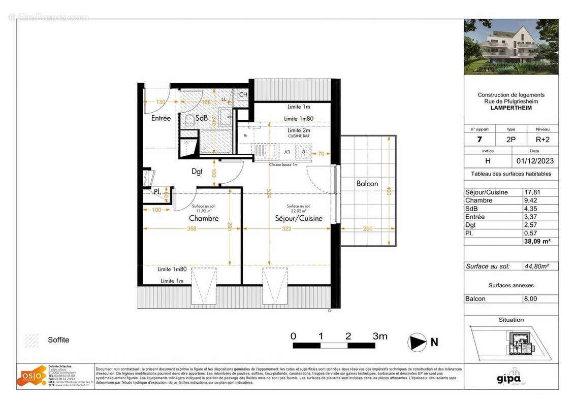 Appartement à LAMPERTHEIM