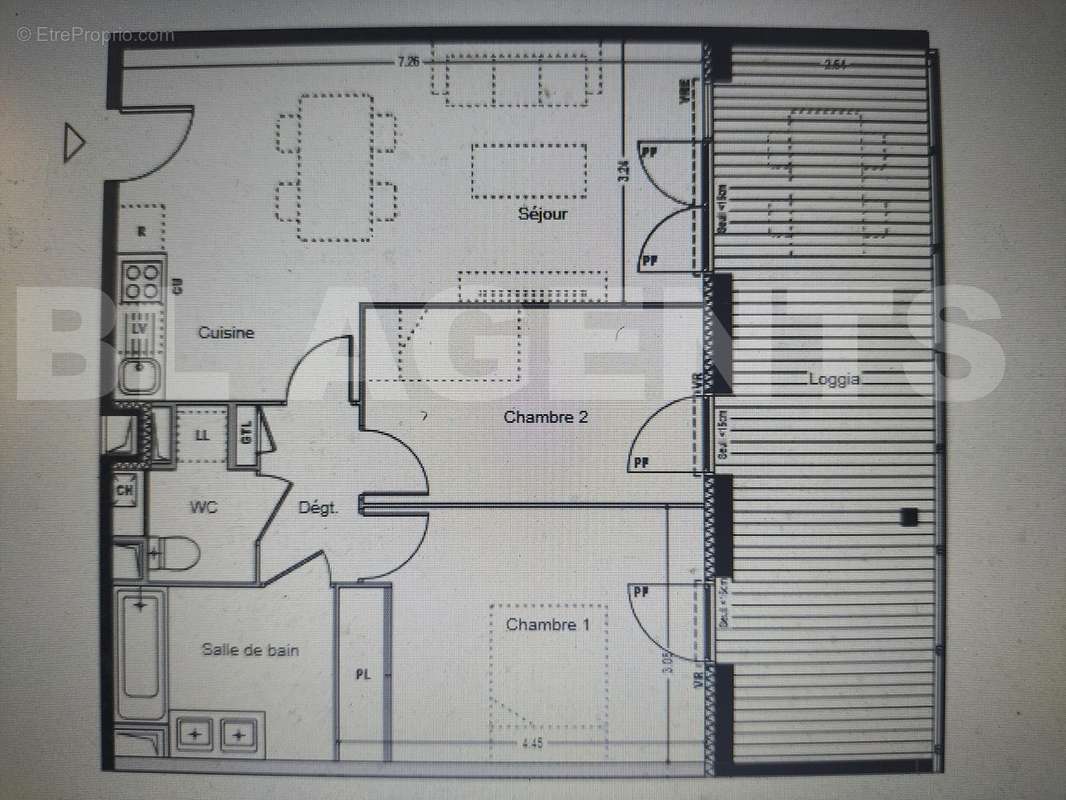 Plan T3 à Balma - Appartement à BALMA