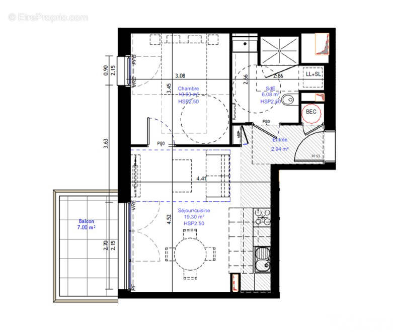 Appartement à LA BAULE-ESCOUBLAC