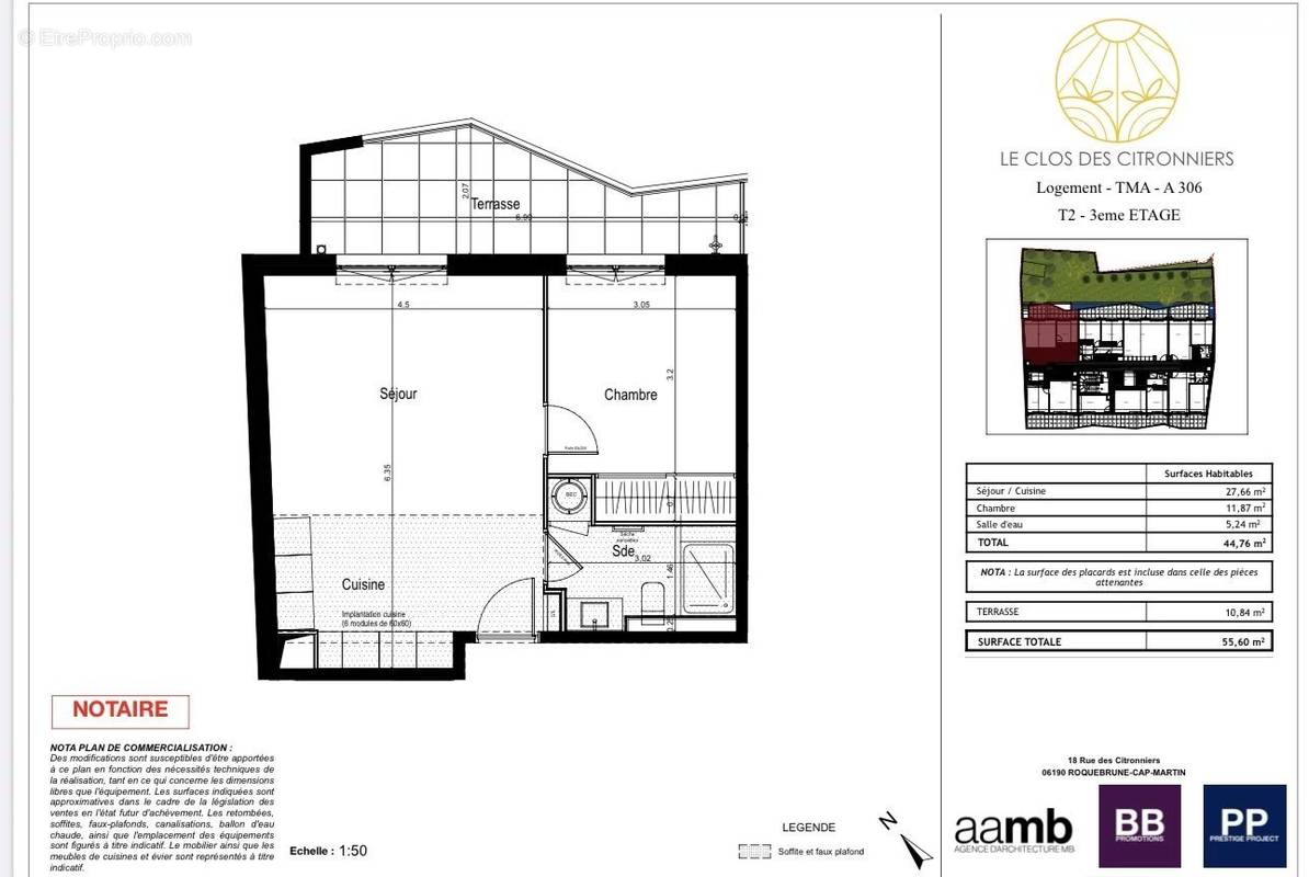 Appartement à ROQUEBRUNE-CAP-MARTIN