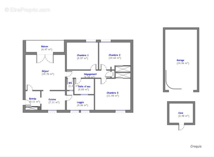 Appartement à AIX-EN-PROVENCE