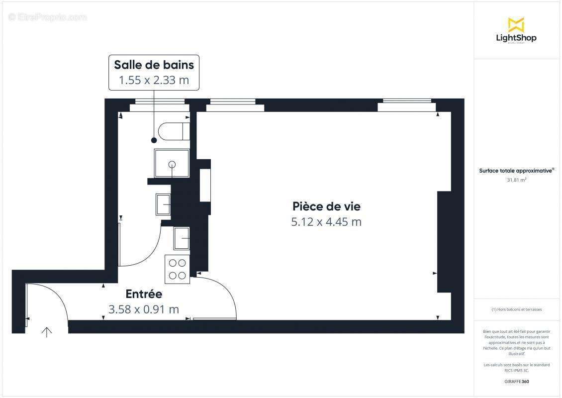 Appartement à PARIS-13E