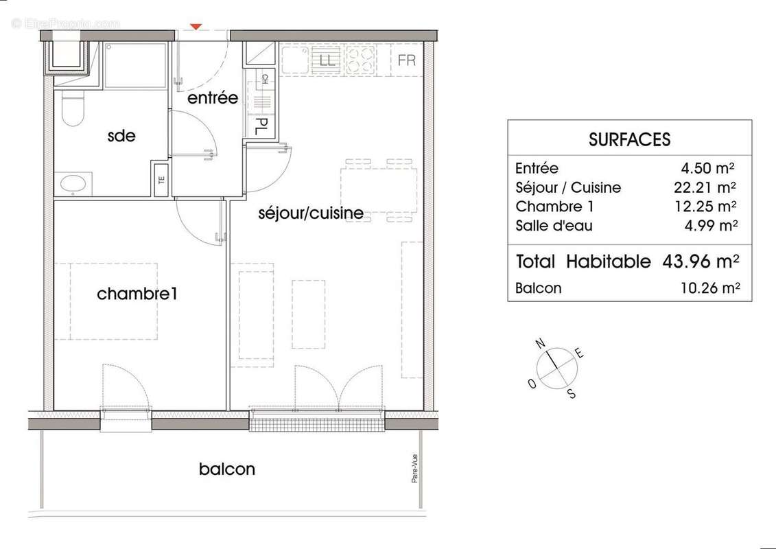 Appartement à LE BOUSCAT