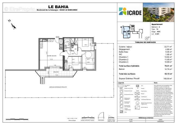 Appartement à LE BARCARES