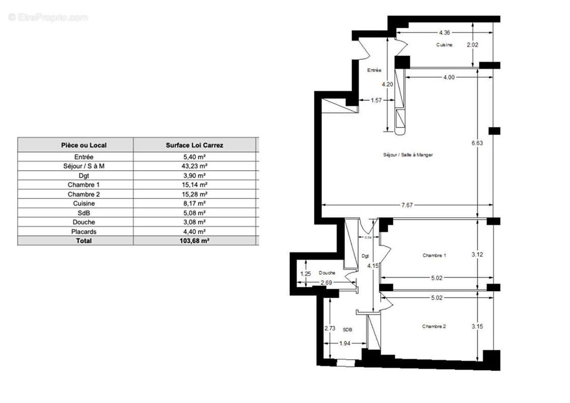 Appartement à PARIS-16E