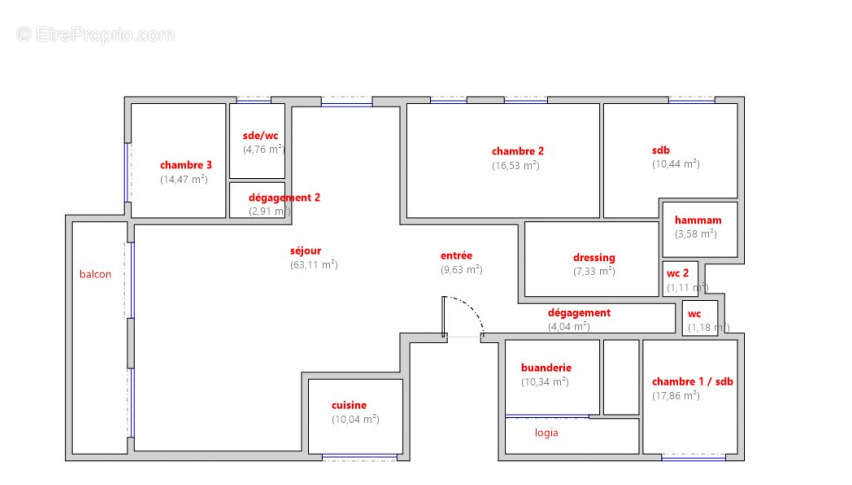 Appartement à MARSEILLE-2E