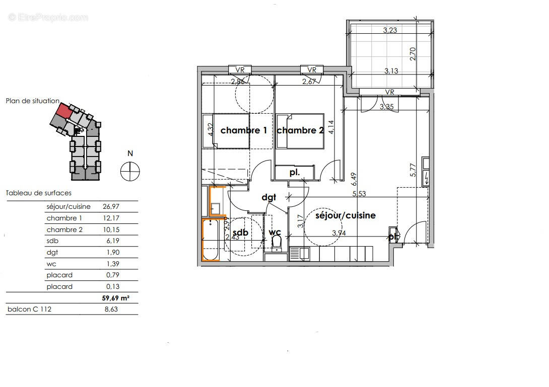 Appartement à SAUVIAN