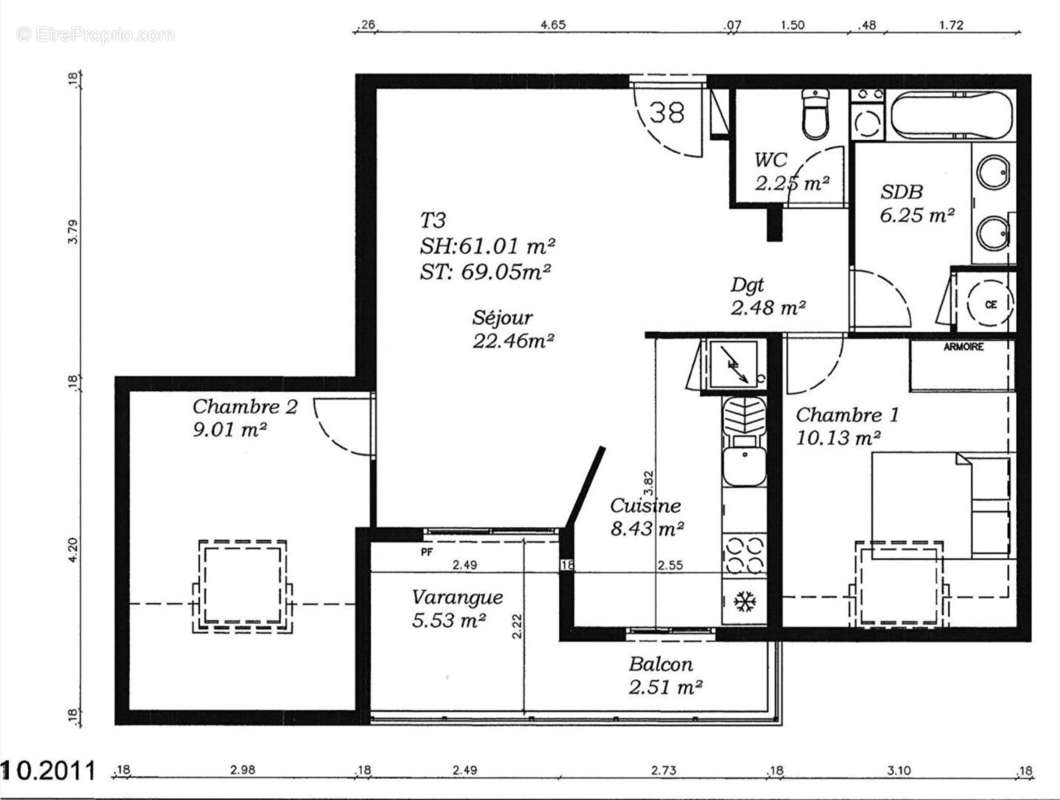 Appartement à SAINT-DENIS