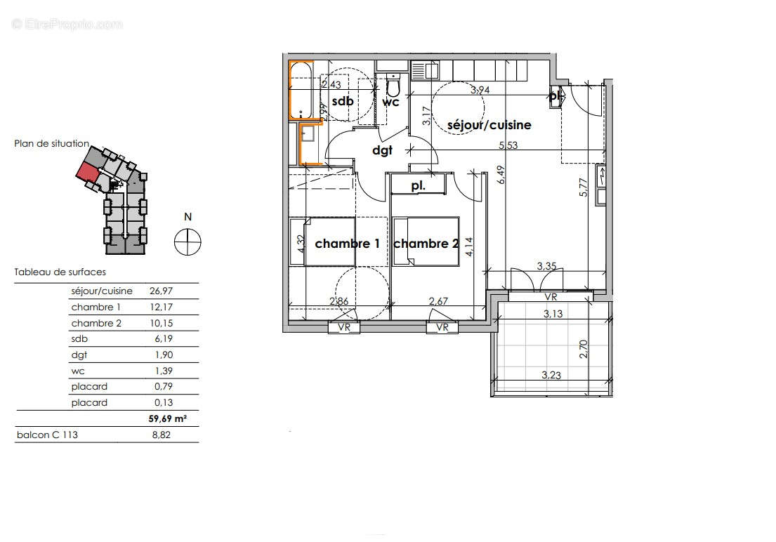 Appartement à SAUVIAN