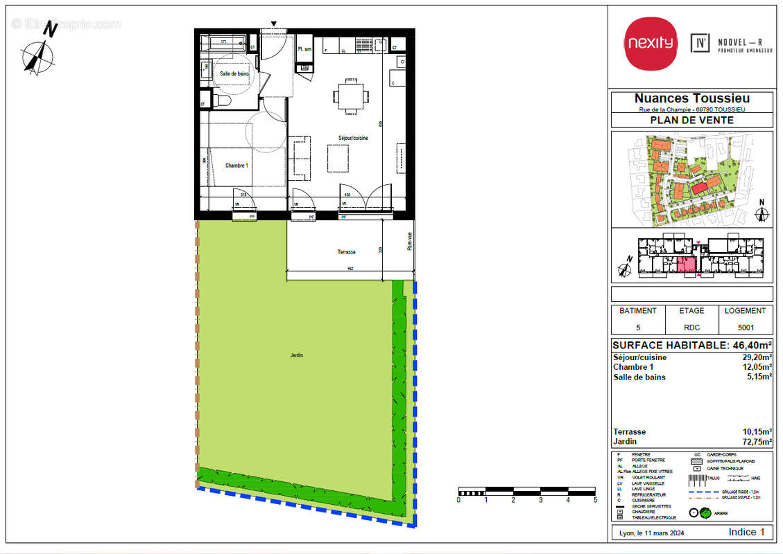 Appartement à TOUSSIEU