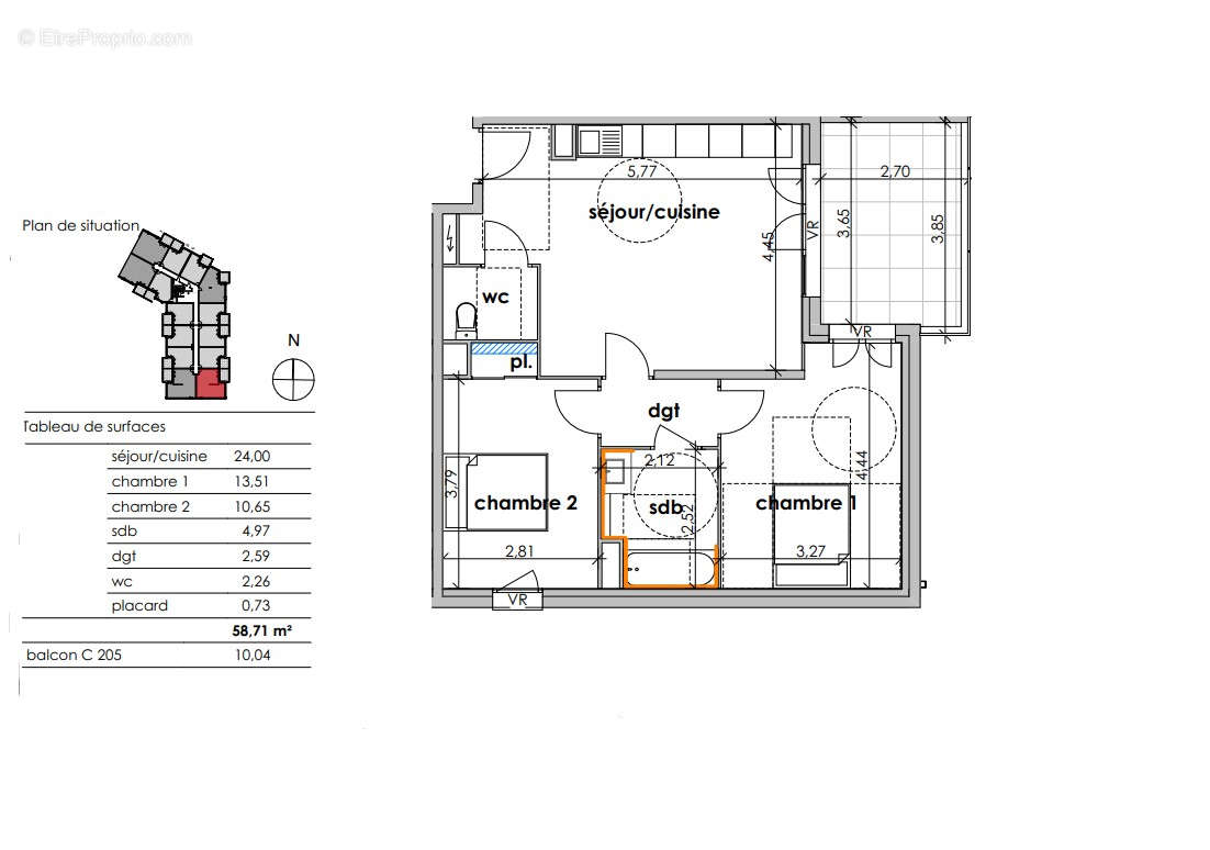 Appartement à SAUVIAN