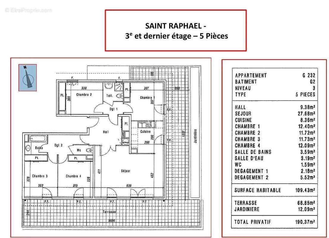 Appartement à SAINT-RAPHAEL