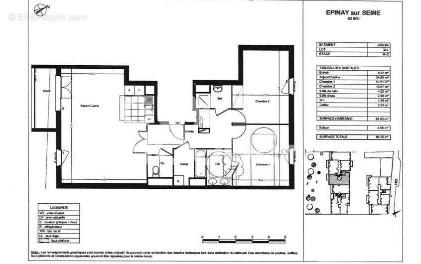 Appartement à EPINAY-SUR-SEINE