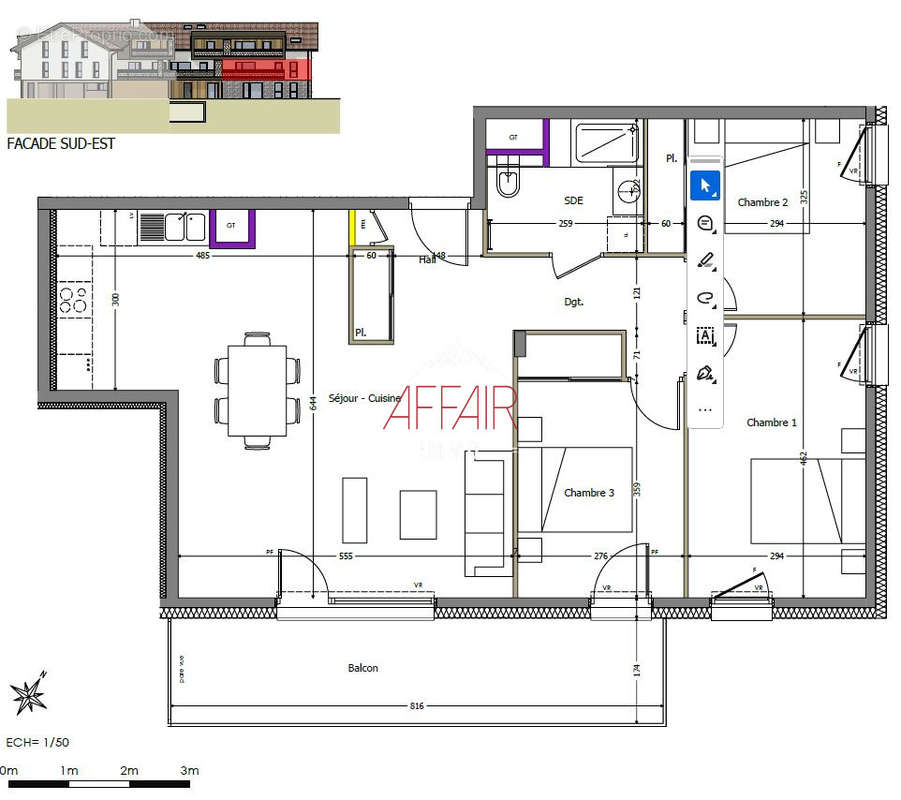 Appartement à CRANVES-SALES