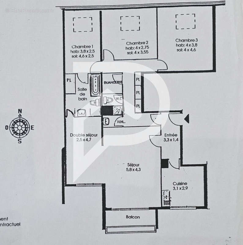 Appartement à SAINT-MAURICE