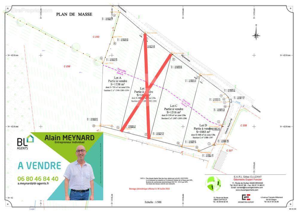 Plan terrains - Terrain à CARS