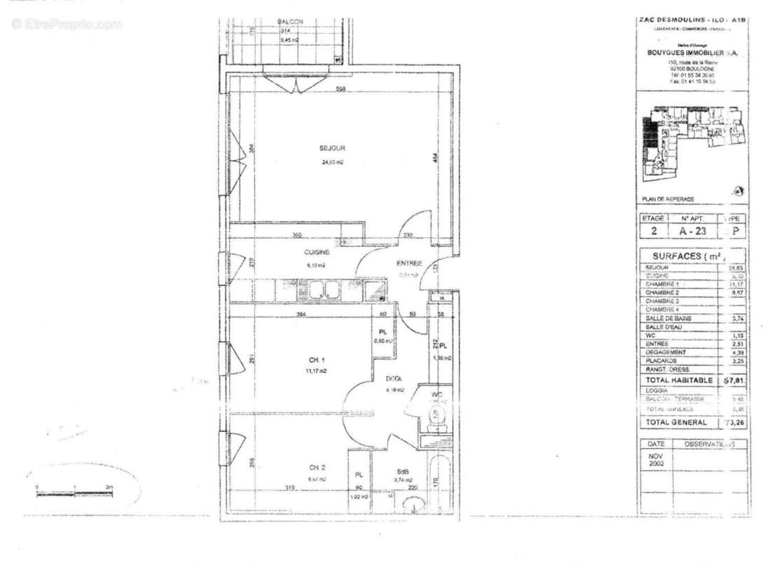 Appartement à CACHAN