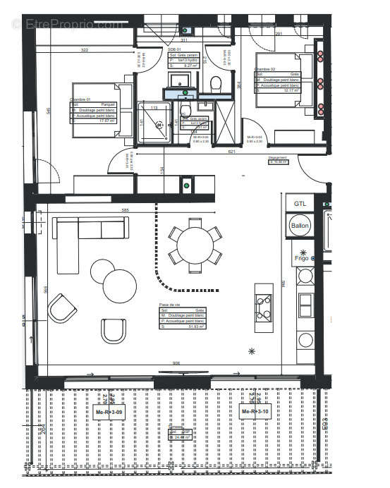 Appartement à CARQUEIRANNE