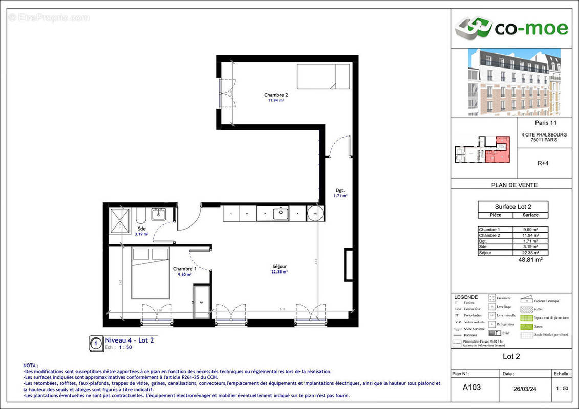 Appartement à PARIS-11E