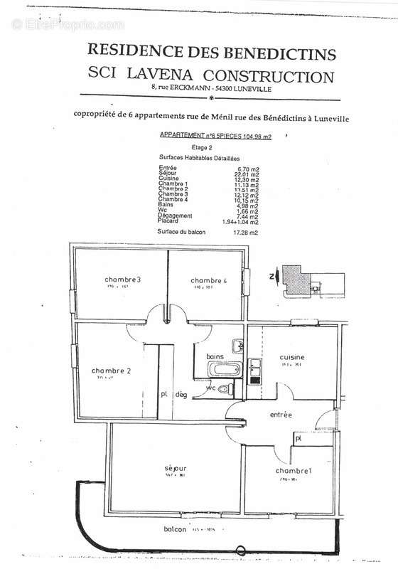 Appartement à LUNEVILLE