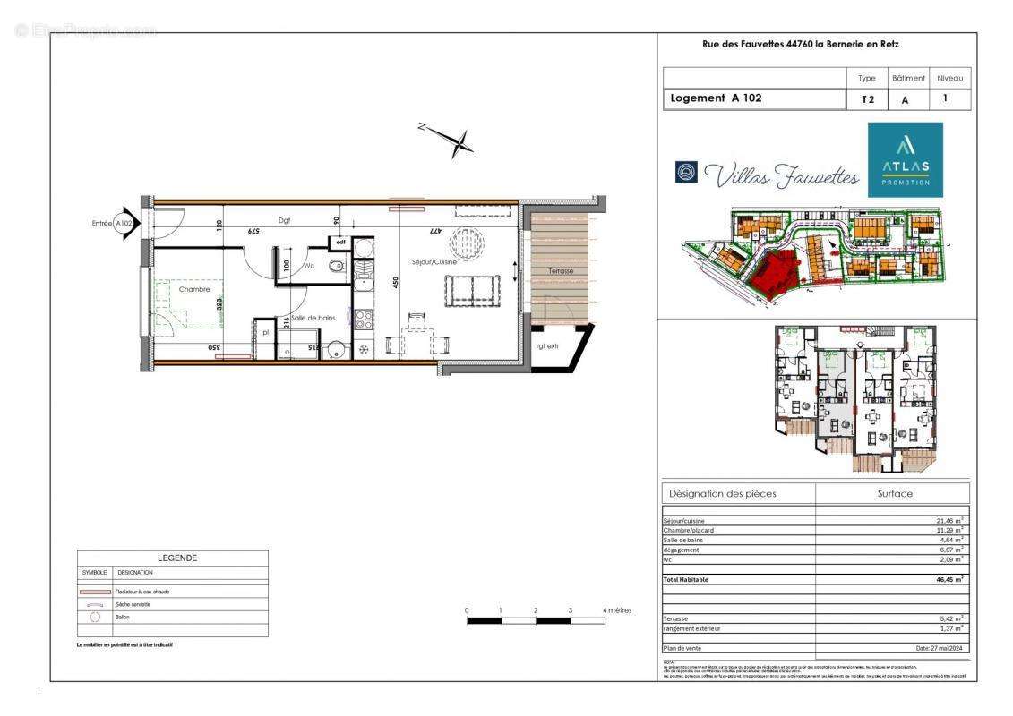 Appartement à LA BERNERIE-EN-RETZ