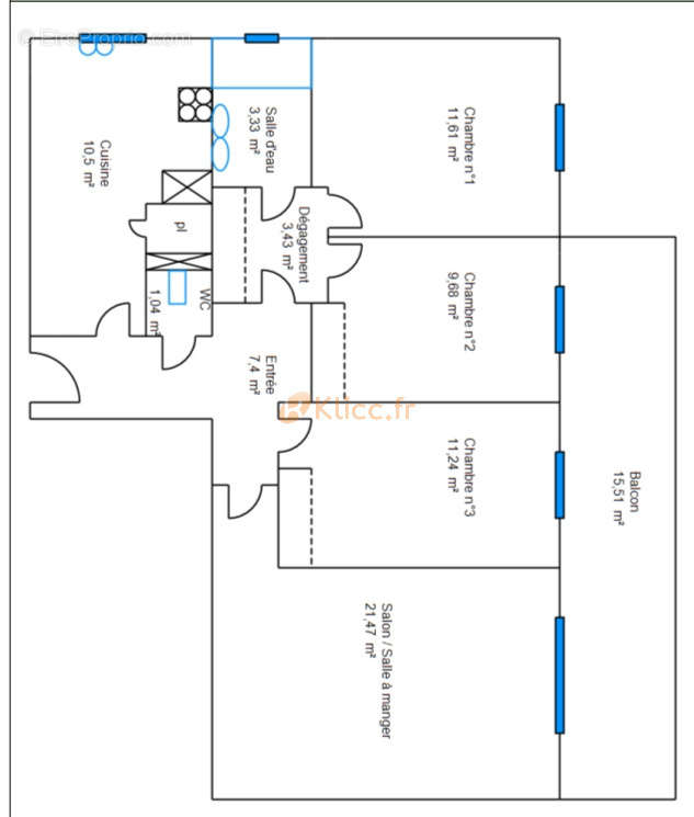 Appartement à LE CANNET