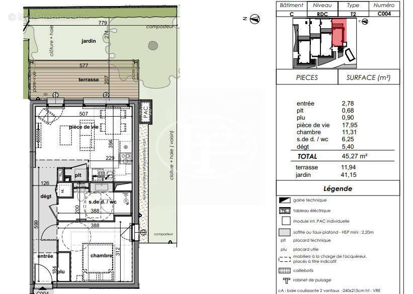 Appartement à MONTREUIL-JUIGNE