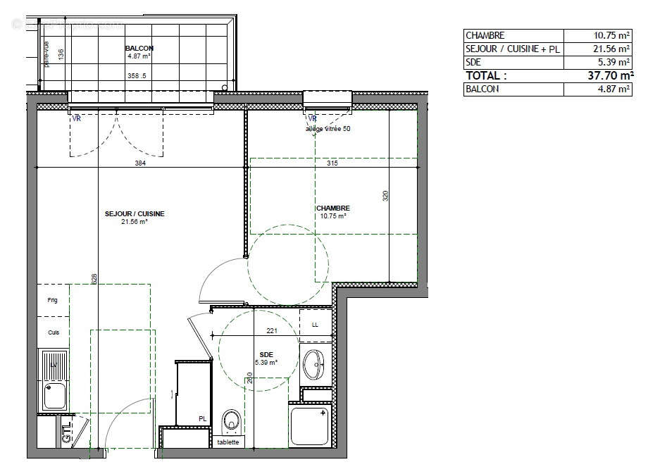 Appartement à PIERRE-BENITE