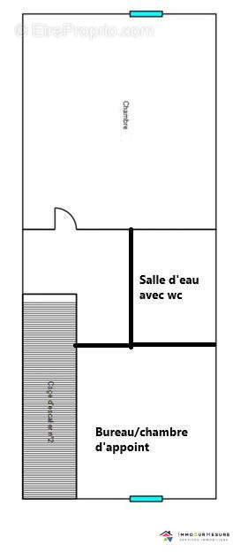 Plan 2ème étage - Maison à AUBIN