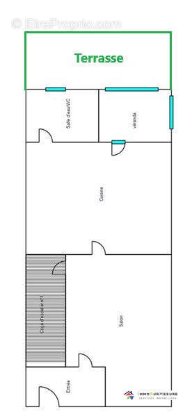 Plan RDC - Maison à AUBIN