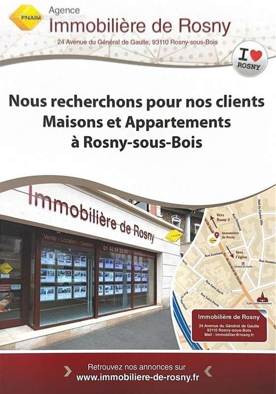 Tract agence - Maison à ROSNY-SOUS-BOIS