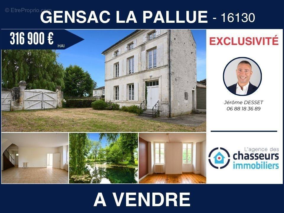 Maison à GENSAC-LA-PALLUE