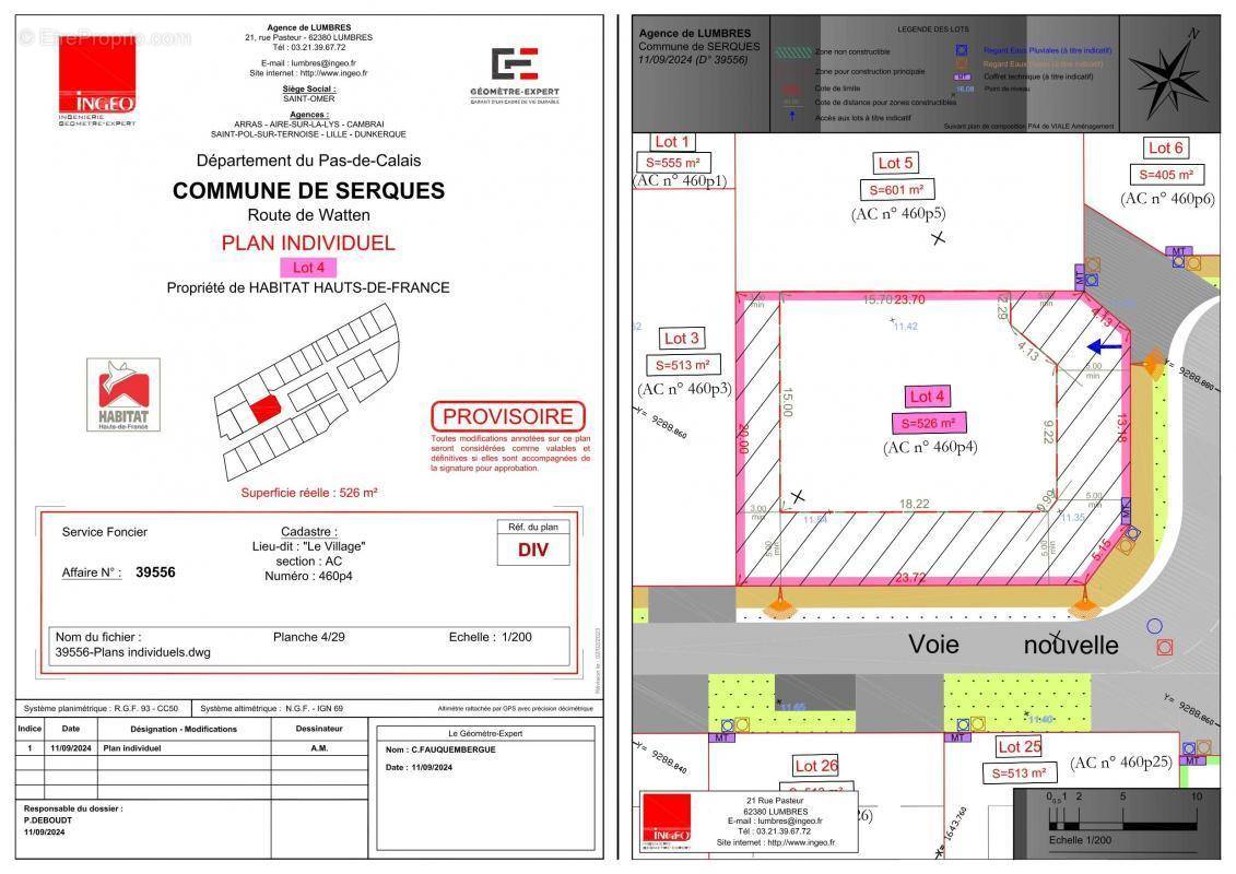 Terrain à SERQUES