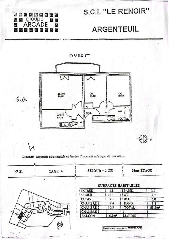 Appartement à ARGENTEUIL